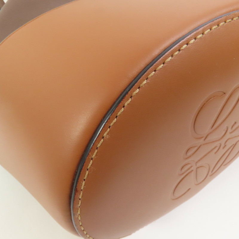 LOEWE 牛皮皮革Balloon Bag金扣肩背袋-11