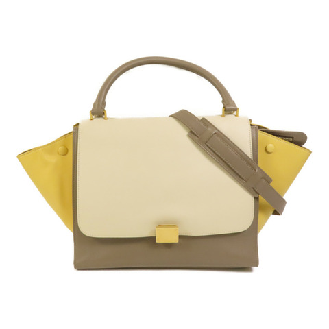 CELINE 牛皮皮革Trapeze金扣手挽肩背兩用袋