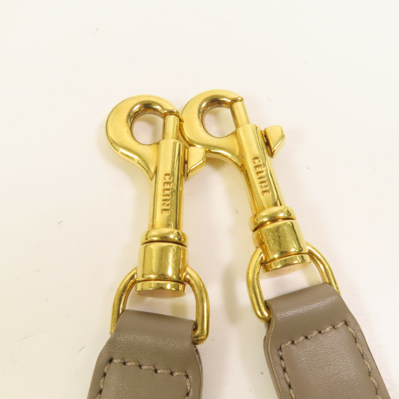 CELINE 牛皮皮革Trapeze金扣手挽肩背兩用袋-6