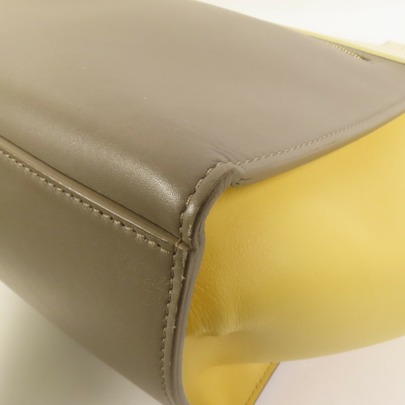 CELINE 牛皮皮革Trapeze金扣手挽肩背兩用袋-9