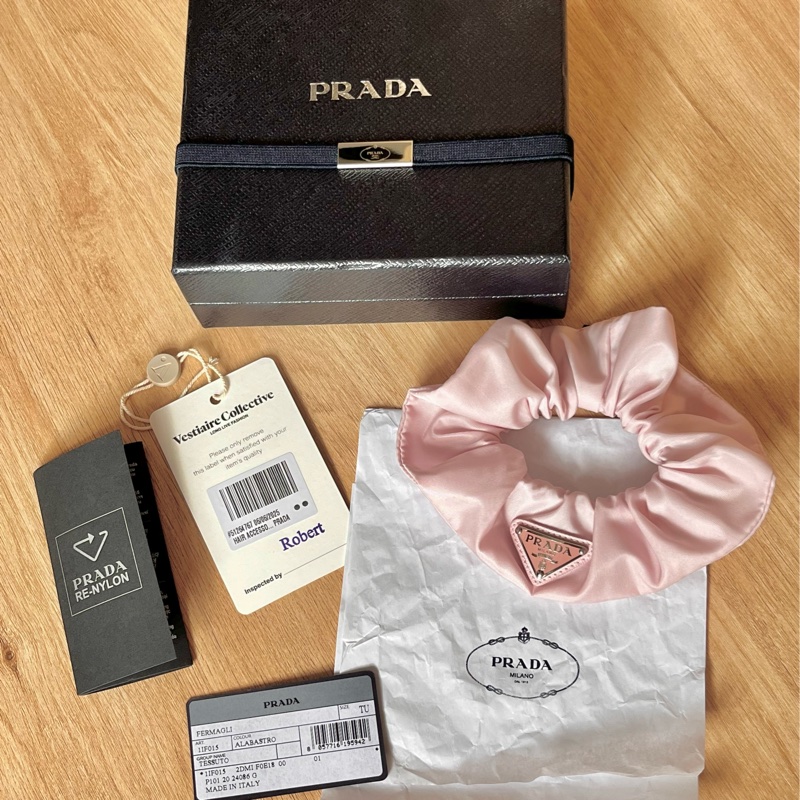PRADA超嫩粉紅像筋頭飾💕-5