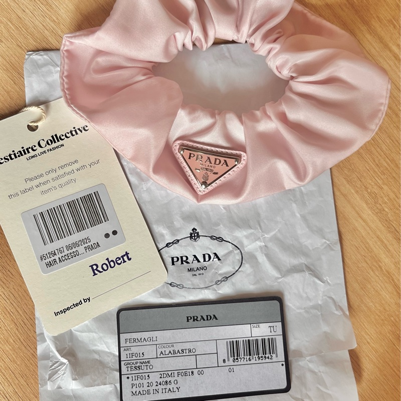 PRADA超嫩粉紅像筋頭飾💕-6