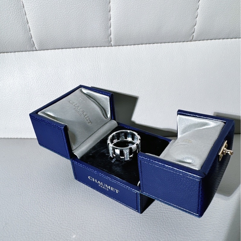 尚美 chaumet class one 白金鑲鑽戒指，57 號-3