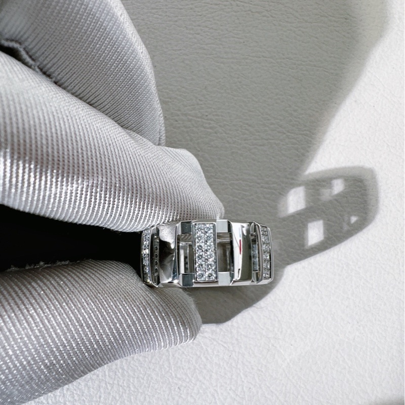 尚美 chaumet class one 白金鑲鑽戒指，57 號-6