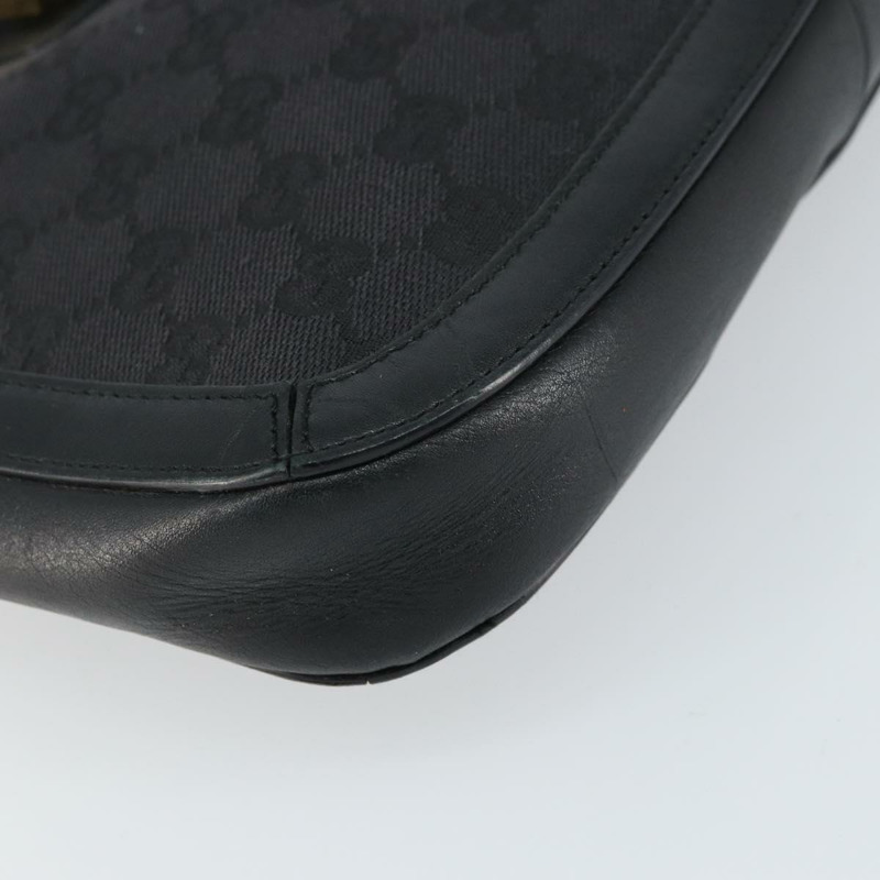 【日本直送】GUCCI GG帆布肩背包 黑色 金色 001 4142 正品 ep12350-13
