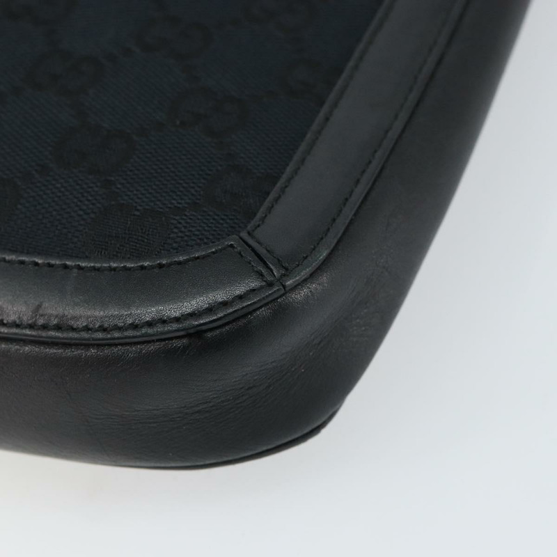 【日本直送】GUCCI GG帆布肩背包 黑色 金色 001 4142 正品 ep12350-14