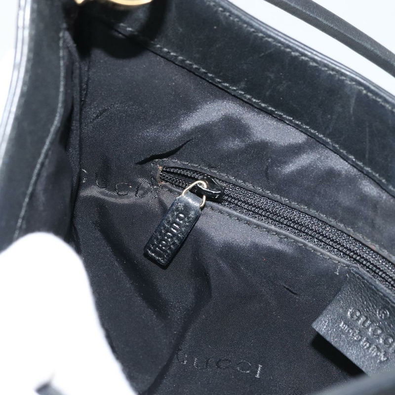 【日本直送】GUCCI GG帆布肩背包 黑色 金色 001 4142 正品 ep12350-19