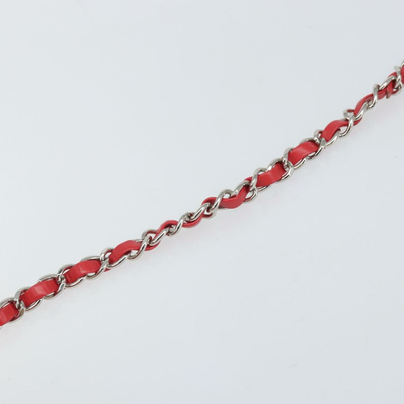 【日本直送】香奈兒鏈條波士頓包 皮革 兩用 紅色 銀色 CC 標誌 正品 169810SAM-10