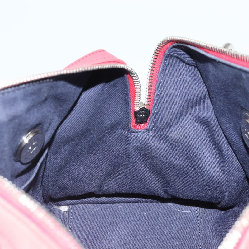 【日本直送】香奈兒鏈條波士頓包 皮革 兩用 紅色 銀色 CC 標誌 正品 169810SAM-20