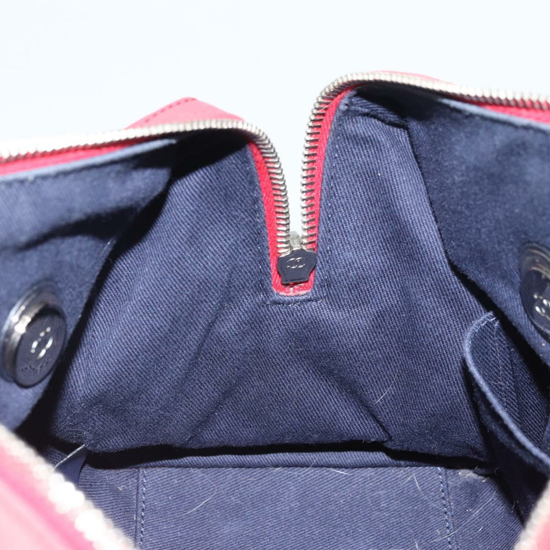 【日本直送】香奈兒鏈條波士頓包 皮革 兩用 紅色 銀色 CC 標誌 正品 169810SAM-21