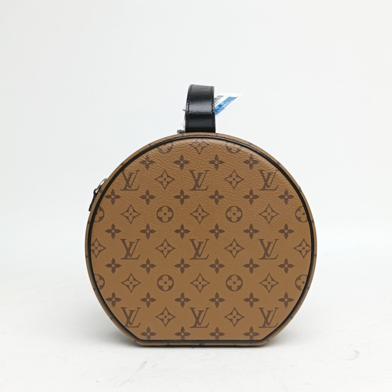 LOUIS VUITTON 硬圓餅中號17.5拼色PVC2018老花豹紋肩背包-2