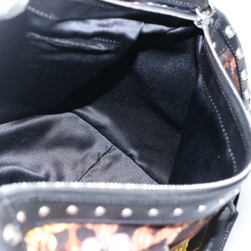 【日本直送】范思哲波士頓包 帆布 黑銀 正品 168358SAV-18