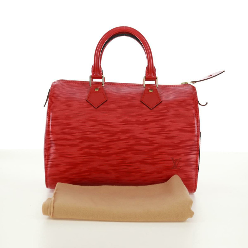 【日本直送】路易威登 Epi Speedy 25 手提包 卡斯蒂利亞紅 M43017 LV 正品 171575V-23