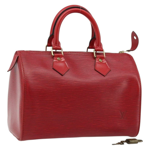 路易威登 Epi Speedy 25 手提包 卡斯蒂利亞紅 M43017 LV 正品 165355V