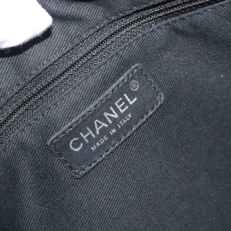 【日本直送】香奈兒 (CHANEL) Big Matelasse 30 鏈條拼接包，黑色橡膠材質，附 CC 標誌，正品編號 168039SAV-21