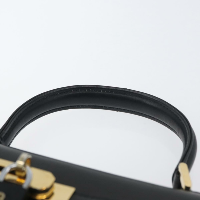 【日本直送】BALLY 手提包 皮革 黑色 金色 正品 BSZ172A-7