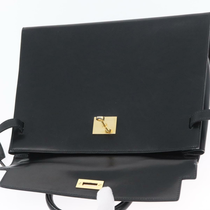 【日本直送】BALLY 手提包 皮革 黑色 金色 正品 BSZ172A-15