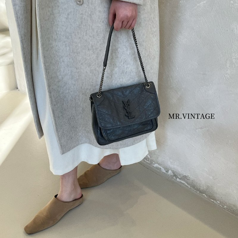 🏷Ysl Niki小號(大象灰)-1
