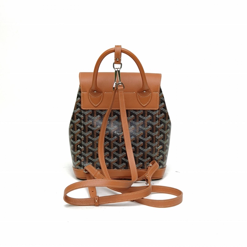 GOYARD Alpin雙肩包Mini9.5金棕色PVC-2