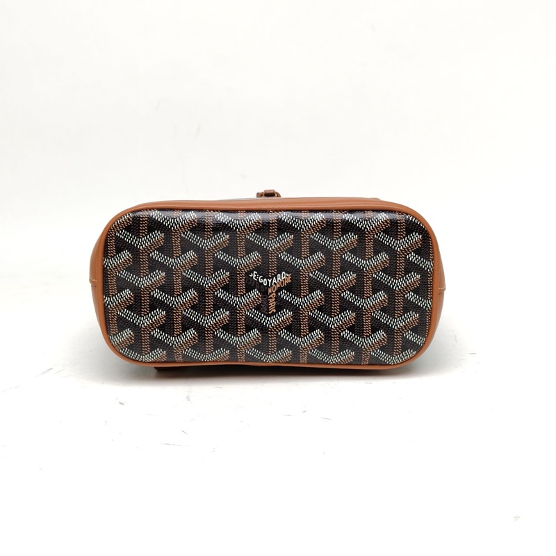 GOYARD Alpin雙肩包Mini9.5金棕色PVC-3