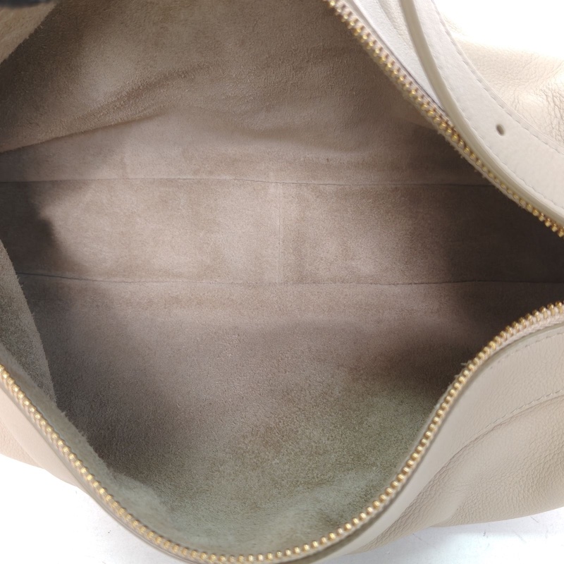 CELINE Romy中號34灰色牛皮金扣肩背包-4