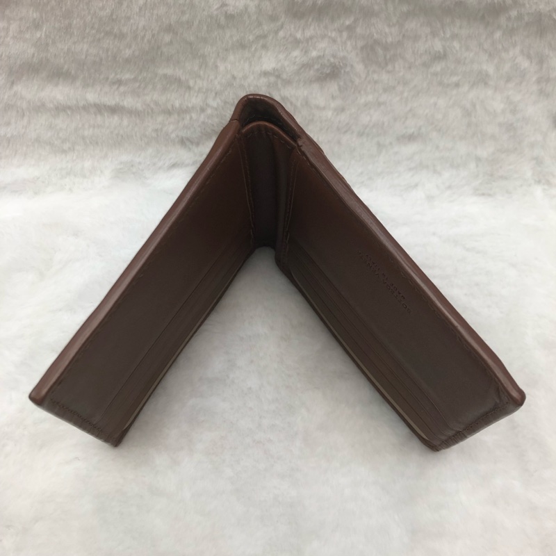 BV intrecciato啡色編織雙折銀包 XB984-8