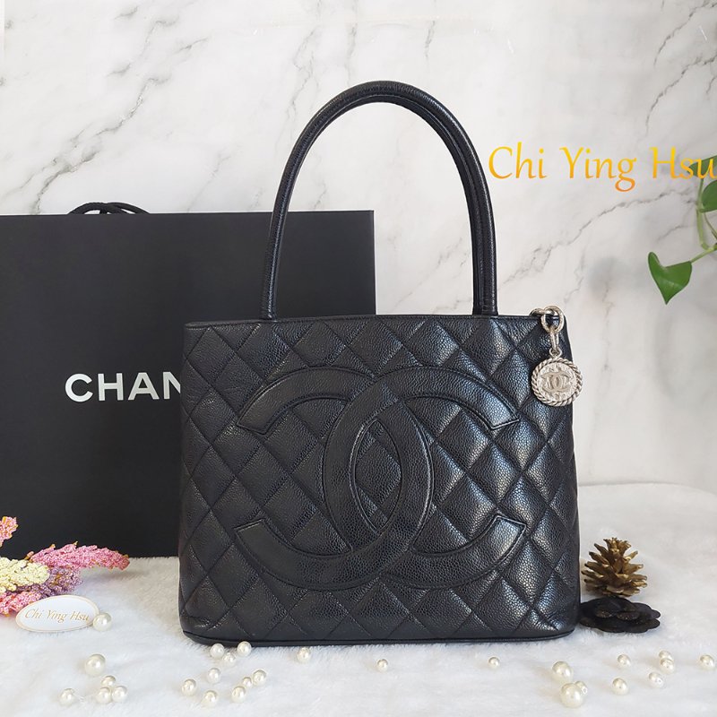 CHANEL 香奈兒 Vintage🎀現品實拍🎀絕版 希爾頓 (銀)金幣包 ~二手經典款-11