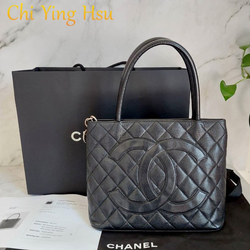 CHANEL 香奈兒 Vintage🎀現品實拍🎀絕版 希爾頓 (銀)金幣包 ~二手經典款-62