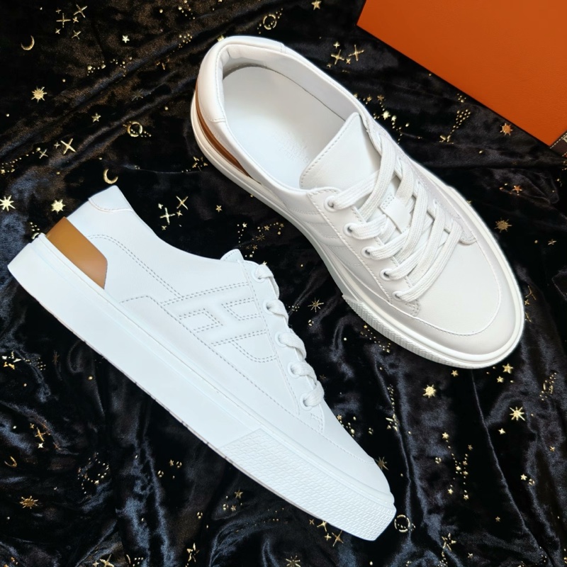 99新閒置未使用Hermes愛馬仕板鞋白色浮雕板鞋 37.5碼-2