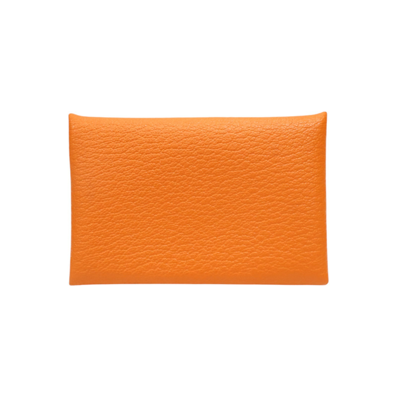 橘色 Mysore牛皮 Calvi 名片夾 C刻【HERMES 愛馬仕】 H044166CK-1