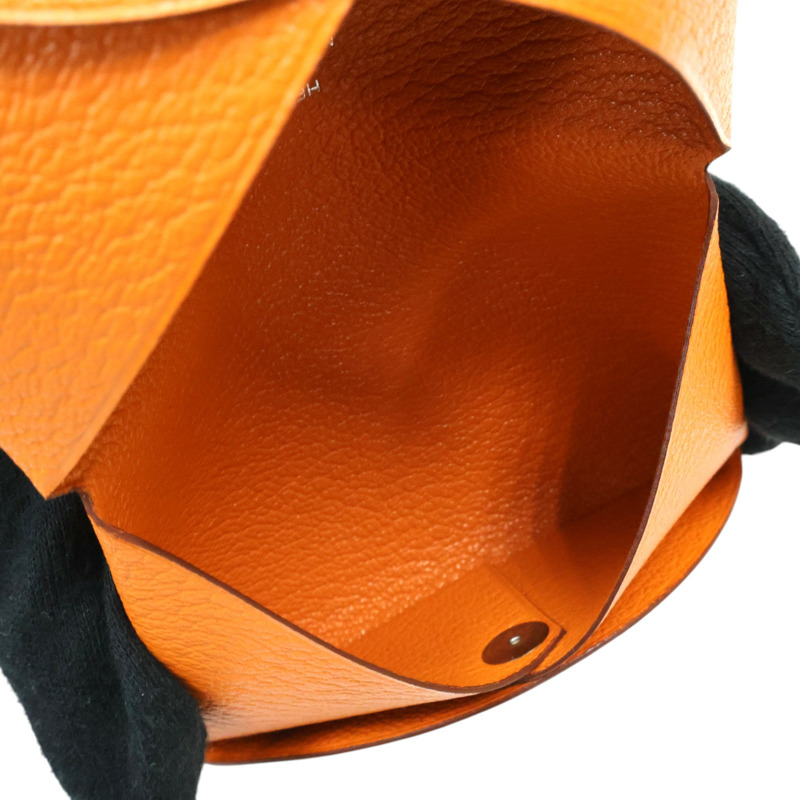 橘色 Mysore牛皮 Calvi 名片夾 C刻【HERMES 愛馬仕】 H044166CK-5