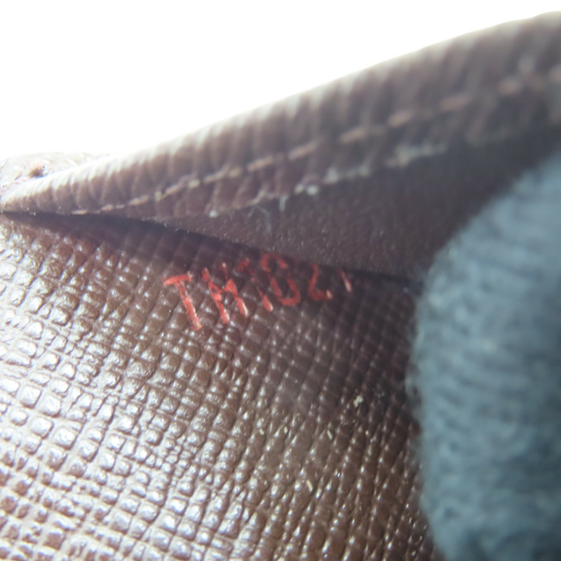 棕色 棋盤格帆布 Portefeuille International 扣式長夾【LOUIS VUITTON LV 路易威登】 N61217-9