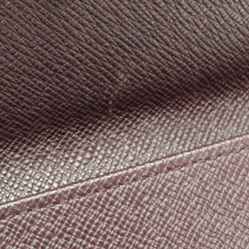 棕色 棋盤格帆布 Portefeuille International 扣式長夾【LOUIS VUITTON LV 路易威登】 N61217-16