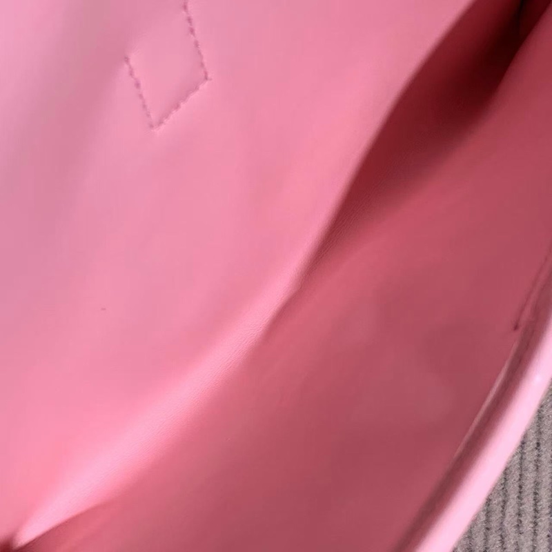 H260316)gz)HERMES Jige Elan 29 手拿包櫻花粉X刻，尺寸：29x15，沒有附件，成色如圖，邊角輕微磨損-8