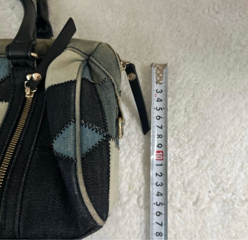 DIESEL 拼接丹寧手提/斜背包｜大容量波士頓包｜Y2K 復古穿搭必備-7