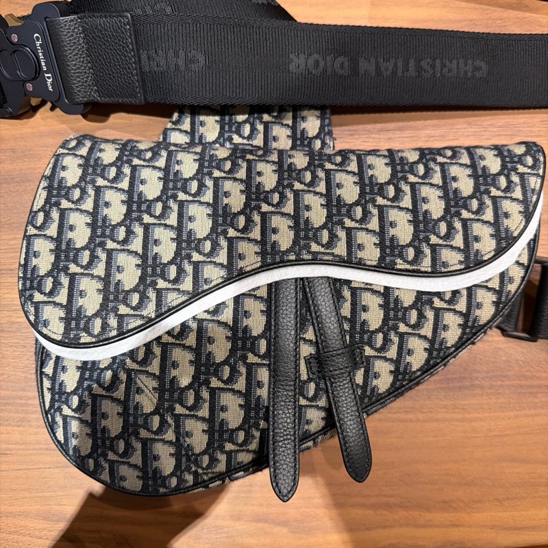 Dior Obilique 男款老花馬鞍包 全配-1