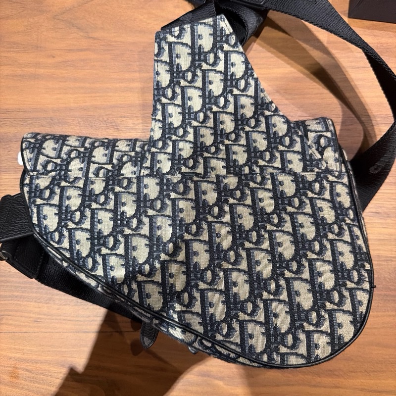 Dior Obilique 男款老花馬鞍包 全配-2