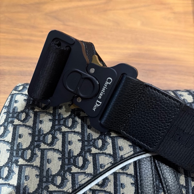 Dior Obilique 男款老花馬鞍包 全配-5