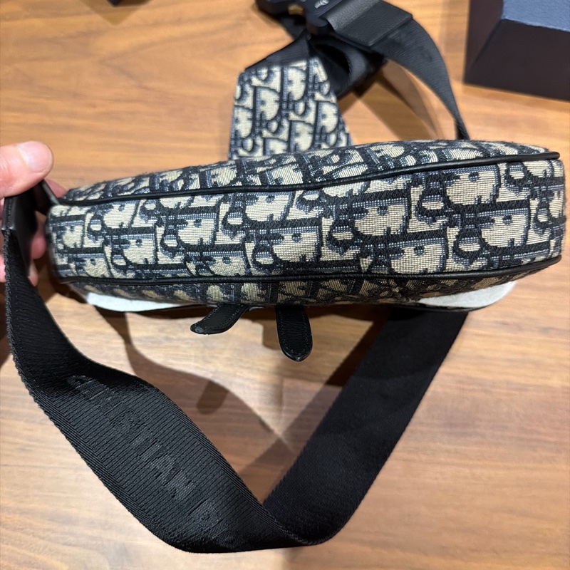 Dior Obilique 男款老花馬鞍包 全配-8