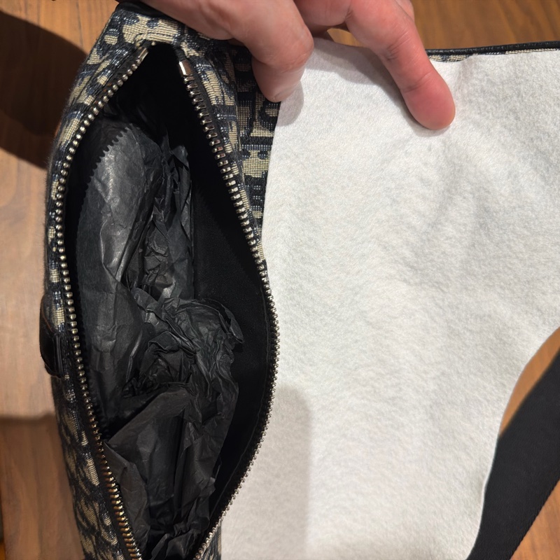 Dior Obilique 男款老花馬鞍包 全配-9