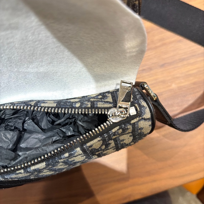 Dior Obilique 男款老花馬鞍包 全配-10