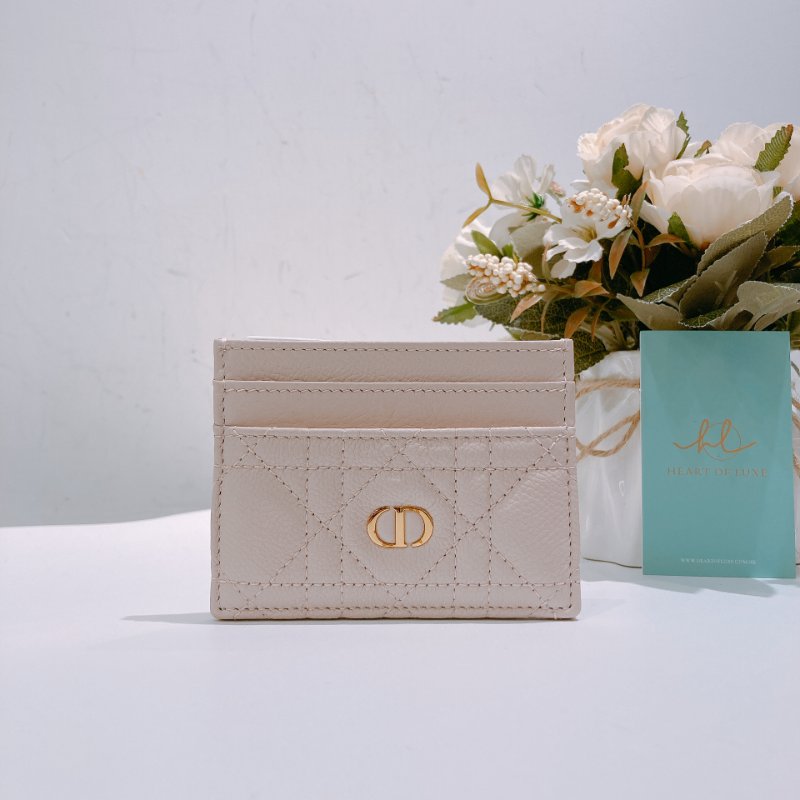 TW4775 Dior 迪奧 CD卡包 牛皮 淡粉色 Caro Freesia Card Holder Calfskin Pink x GHW-0