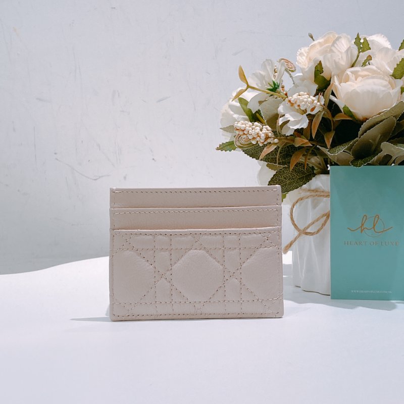 TW4775 Dior 迪奧 CD卡包 牛皮 淡粉色 Caro Freesia Card Holder Calfskin Pink x GHW-1