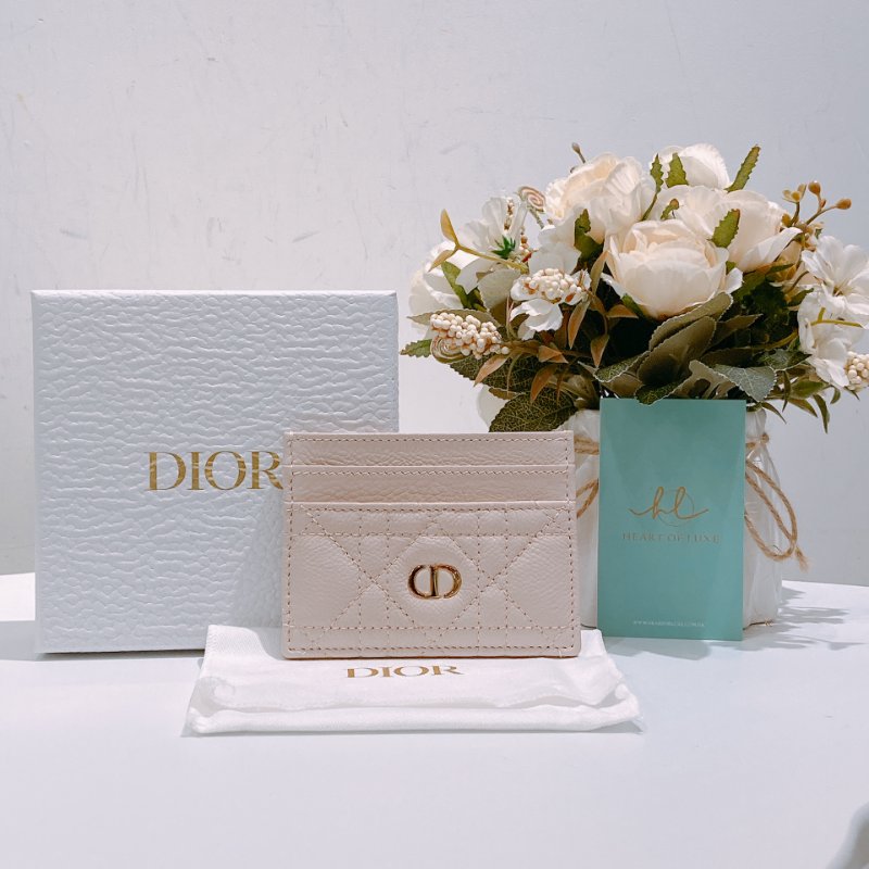 TW4775 Dior 迪奧 CD卡包 牛皮 淡粉色 Caro Freesia Card Holder Calfskin Pink x GHW-10