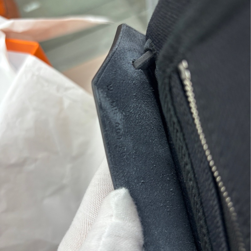 【99新】 Hermes 黑銀全黑琺瑯扣Herbag31 手提包-5