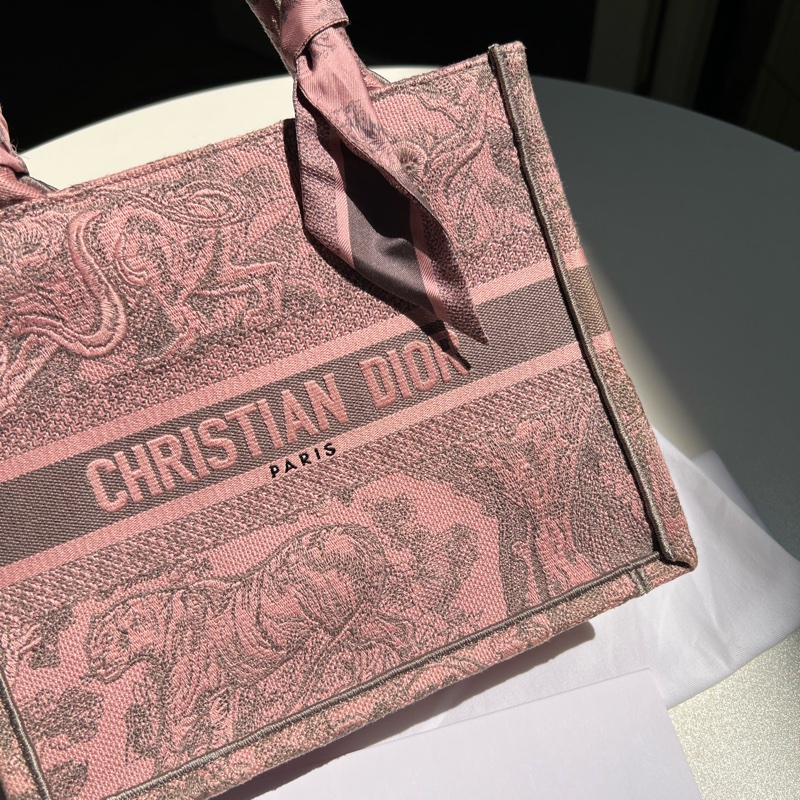 Dior動物園粉色小號Book Tote-2