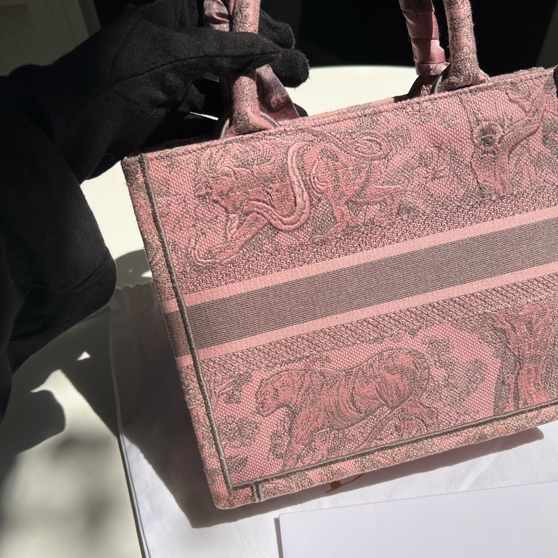 Dior動物園粉色小號Book Tote-3