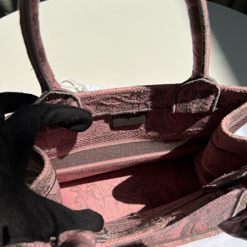Dior動物園粉色小號Book Tote-12