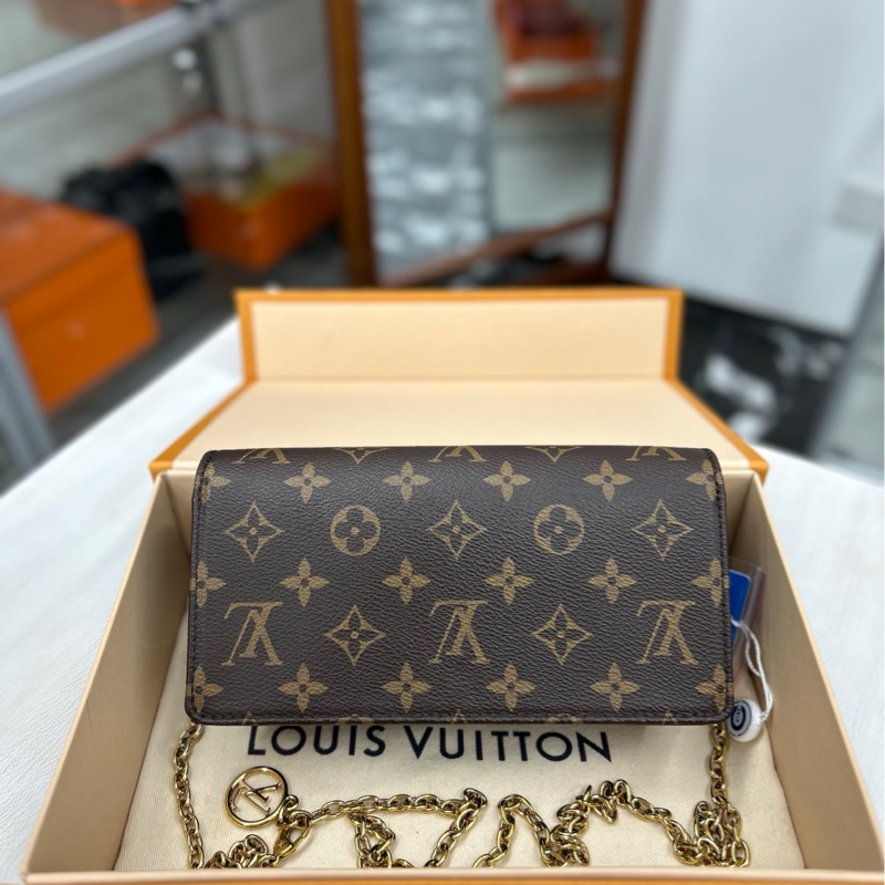 【89🆕】 LV 老花Lily woc斜挎鏈條包 斜挎包-4