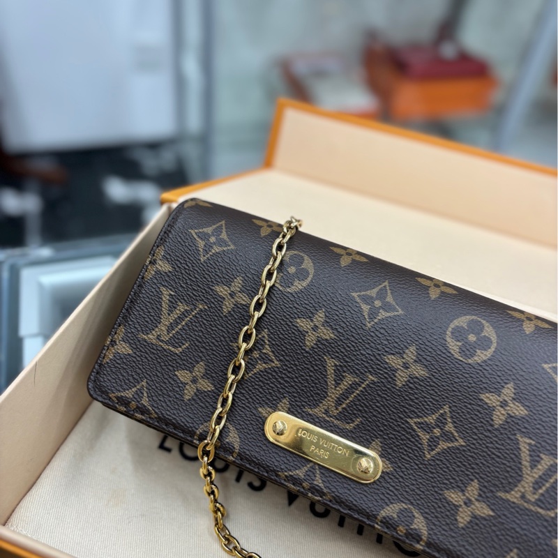 【89🆕】 LV 老花Lily woc斜挎鏈條包 斜挎包-5